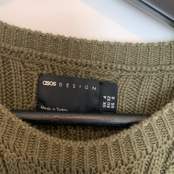 ASOS DESIGN *SOLD OUT* cable knit midi dress with open back and thigh split - Picture 7 of 8